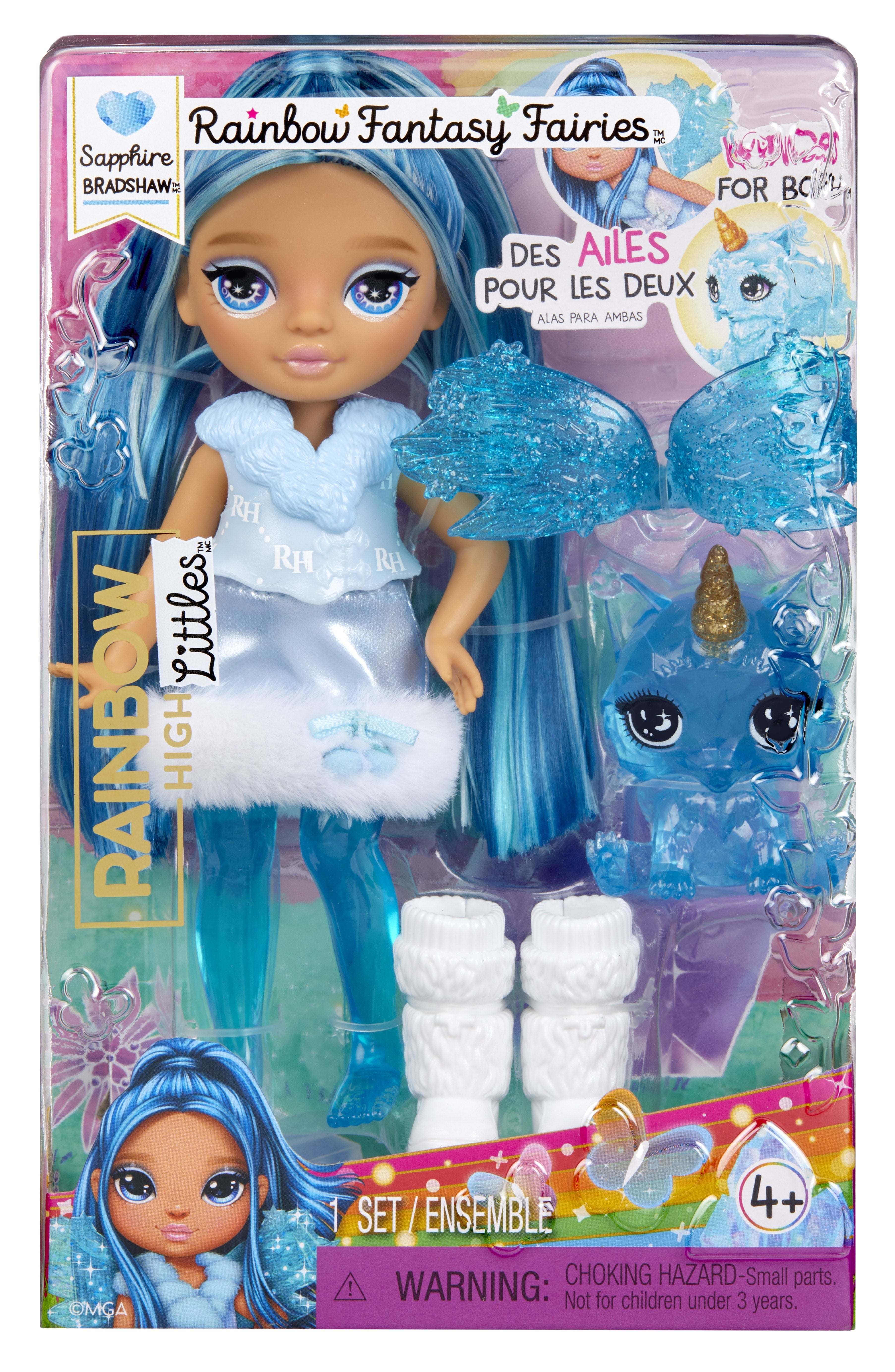 EAN 35051543428 - Rainbow High Littles Rainbow Fantasy Fairies Doll- Sapphire (blue) imagen 2