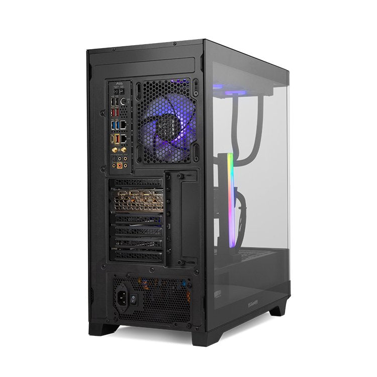 Caja Nox Hummer Ether Atx Semitorre Cristal Curvo Negro