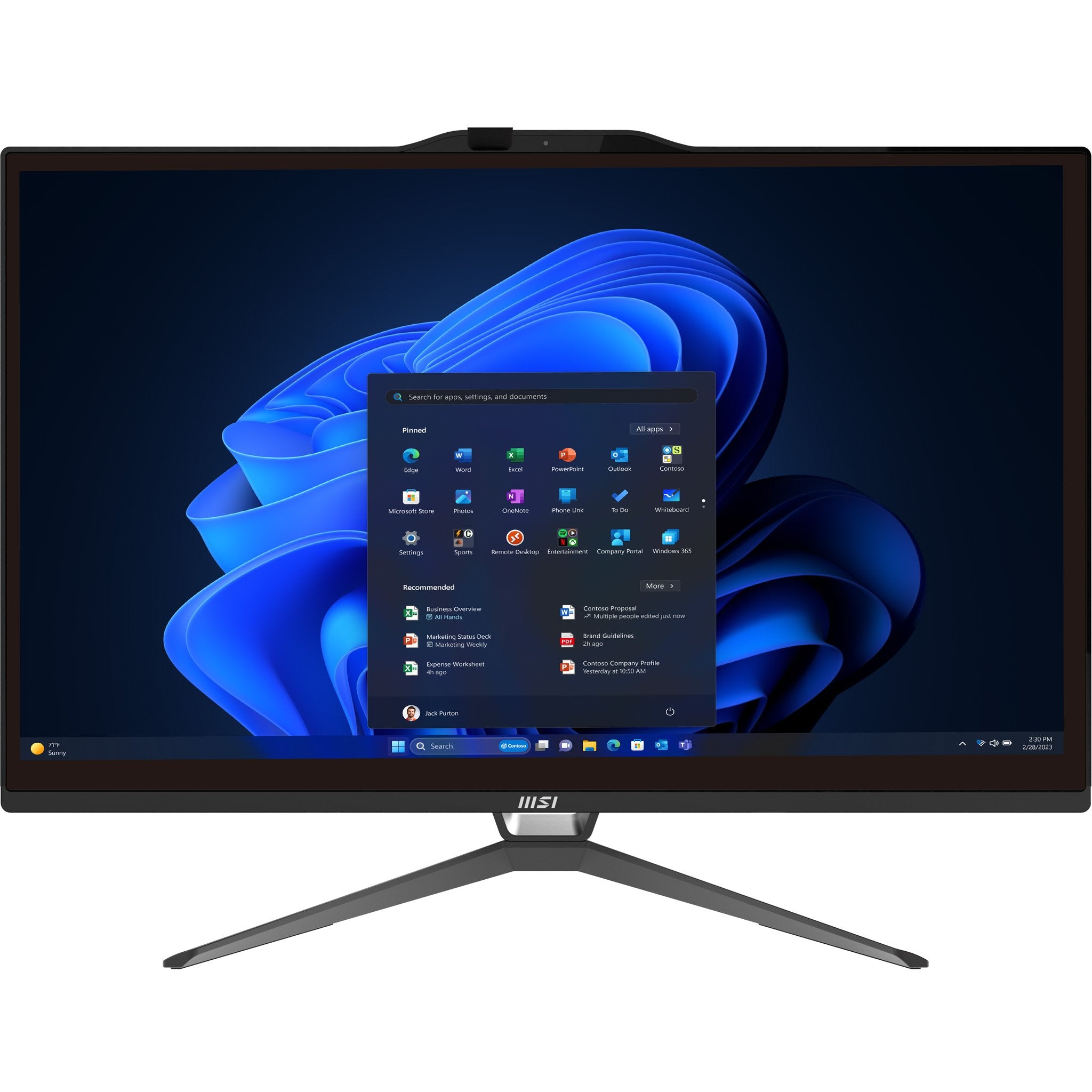EAN 4711377395267 - MSI Pro AP222T 14M-490EU Intel® Core™ i3 i3-14100 54,6 cm (21.5") 1920 x 1080 Pixeles Pantalla táctil PC imagen 5
