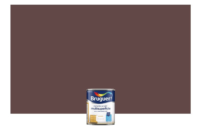 Esmalte Acrylico Multisuperficie Satinado Marron Toscana 0,750l 5057500 Bruguer