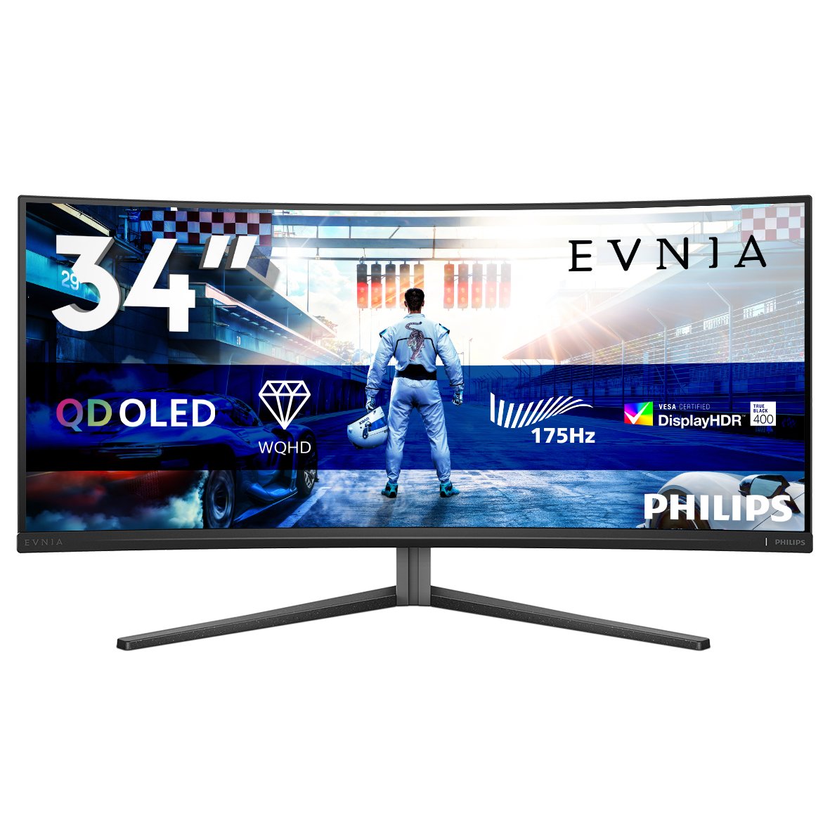 EAN 8712581806262 - Philips Evnia 6000 34M2C6500/00 pantalla para PC 86,4 cm (34") 3440 x 1440 Pixeles Wide Quad HD QD-OLED G imagen 2