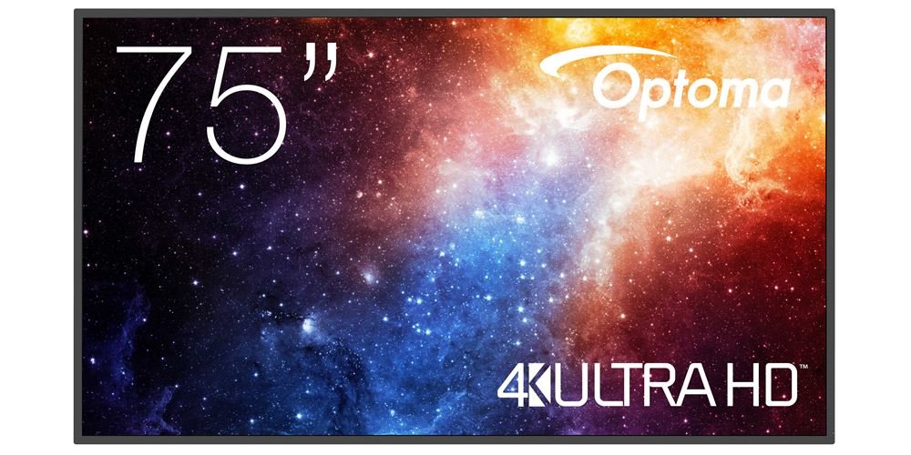 Optoma N3751k Pantalla Plana Para Señalización Digital 190,5 Cm (75") Led Wifi 450 Cd / M² 4k Ultra Hd Negro Android 11 24/7
