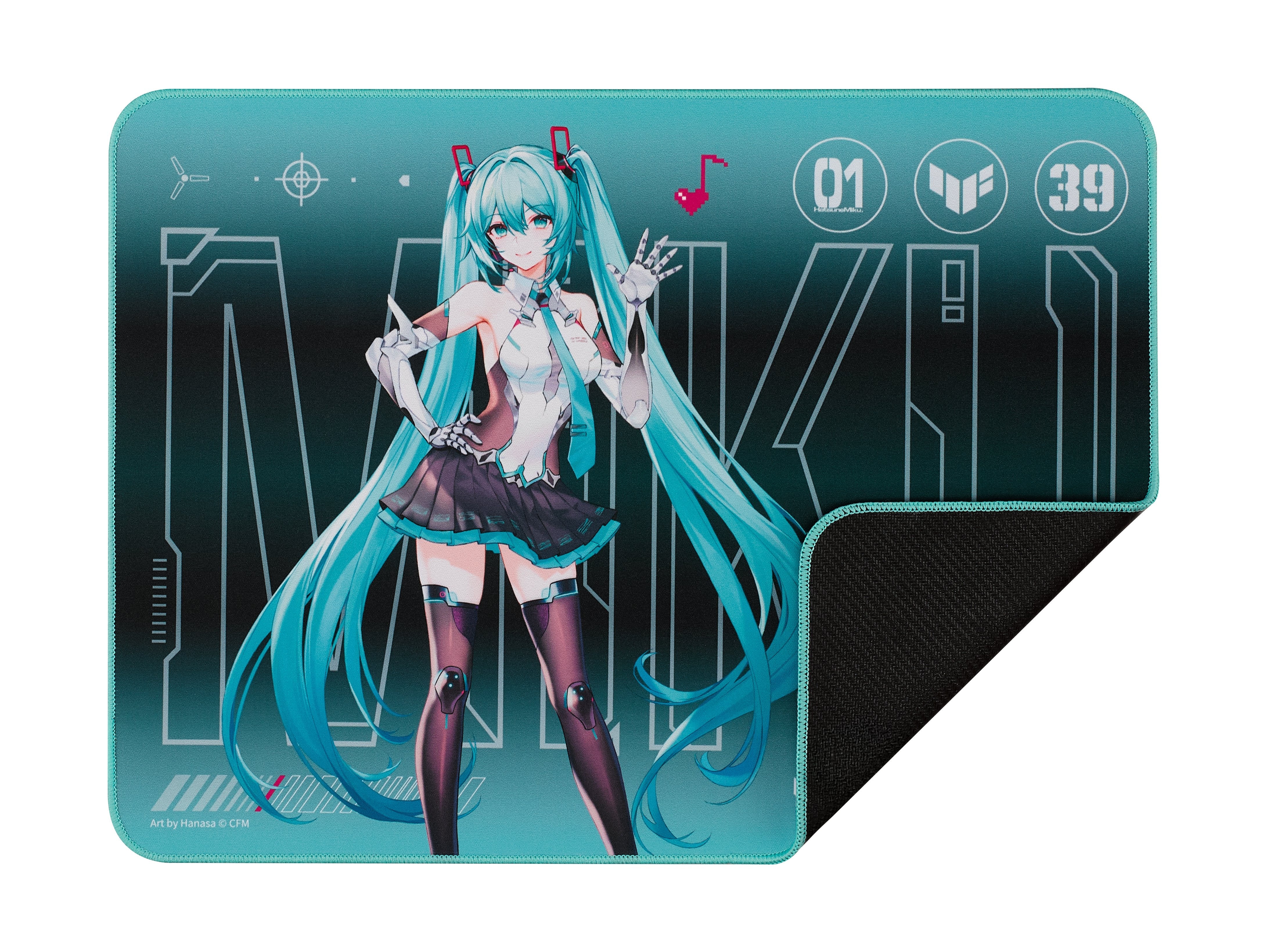 EAN 4711387925096 - ASUS TUF Gaming P1 Hatsune Miku Edition Alfombrilla de ratón para juegos Turquesa imagen 5