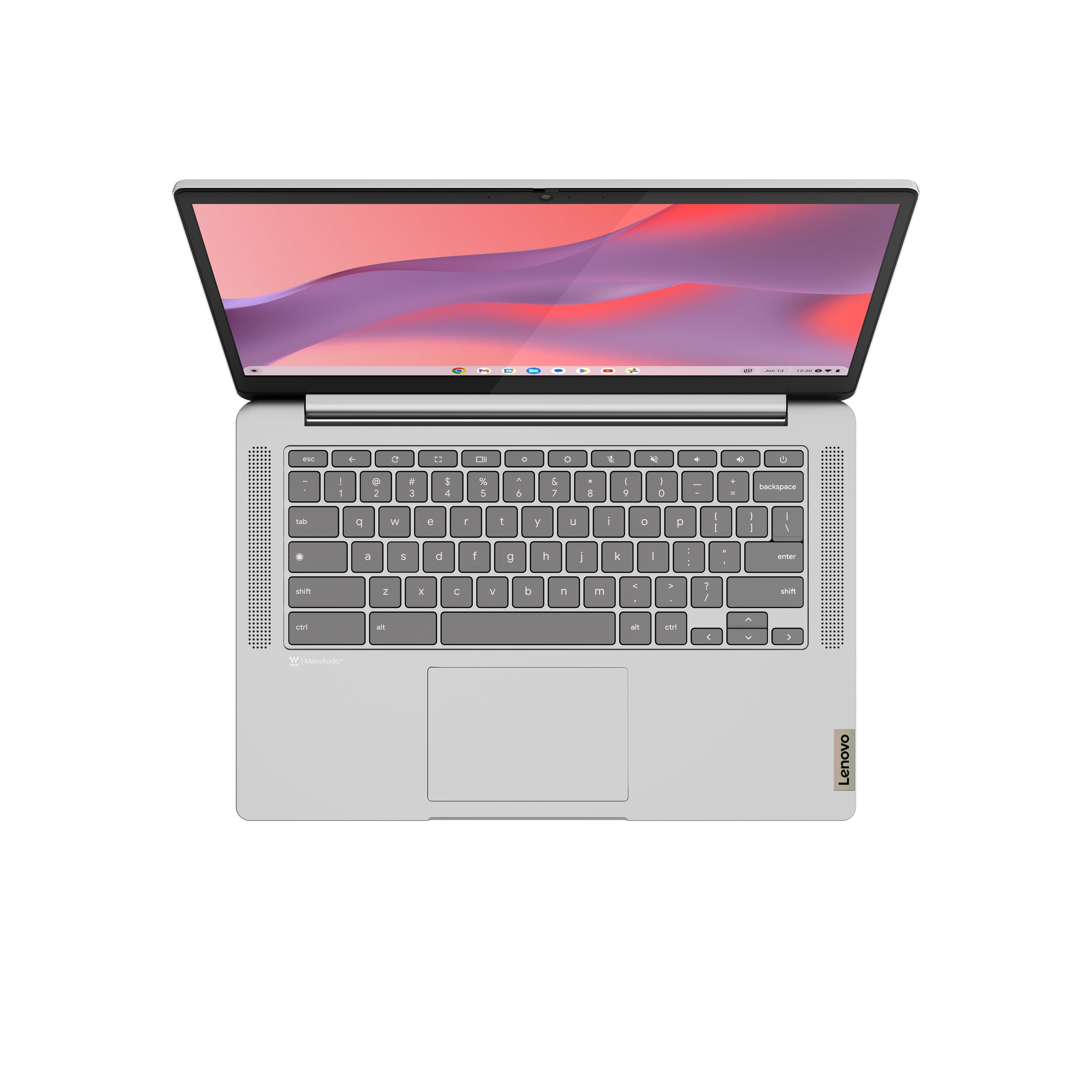 Lenovo Ideapad Slim 3 14m868 Chromebook 35,6 Cm (14") Full Hd Mediatek 8 Gb Lpddr4x-Sdram 128 Gb Emmc Wi-Fi 6 (802.11ax) Chromeos Gris