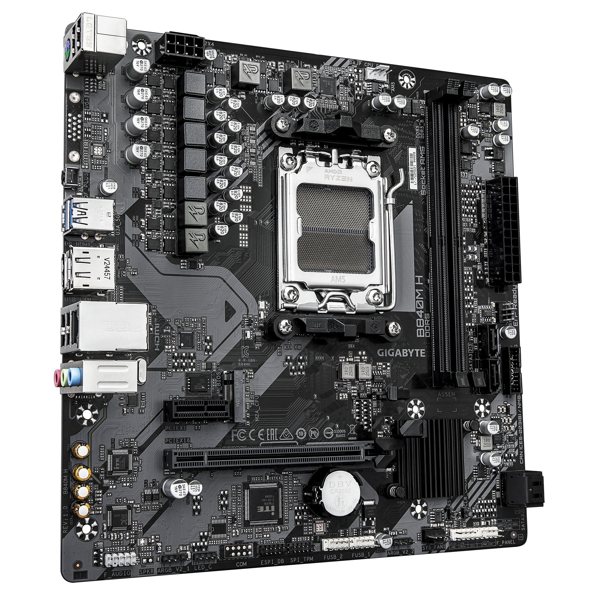 Gigabyte Mainboard B840m H - Micro Atx - Socket Am5 - Amd B840