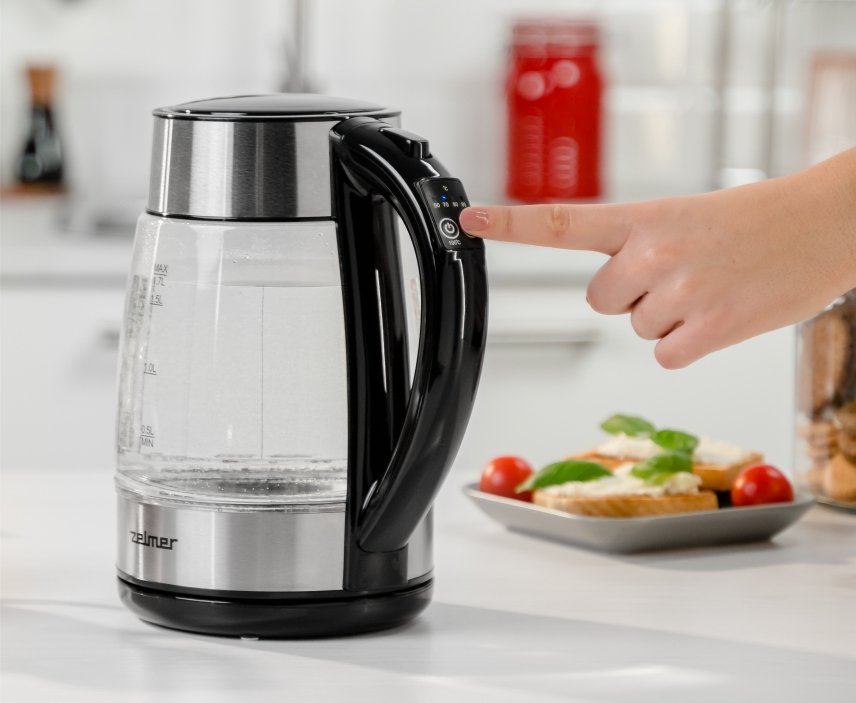 Tetera Zelmer Zck8026 Eléctrica 1,7 L 2200 W Negro, Transparente