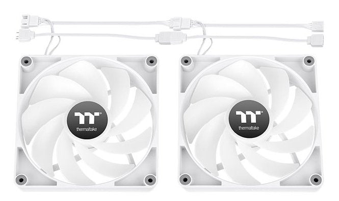 Ventilador Pc Inverso Thermaltake Ct120 Argb 2xvent Blanco