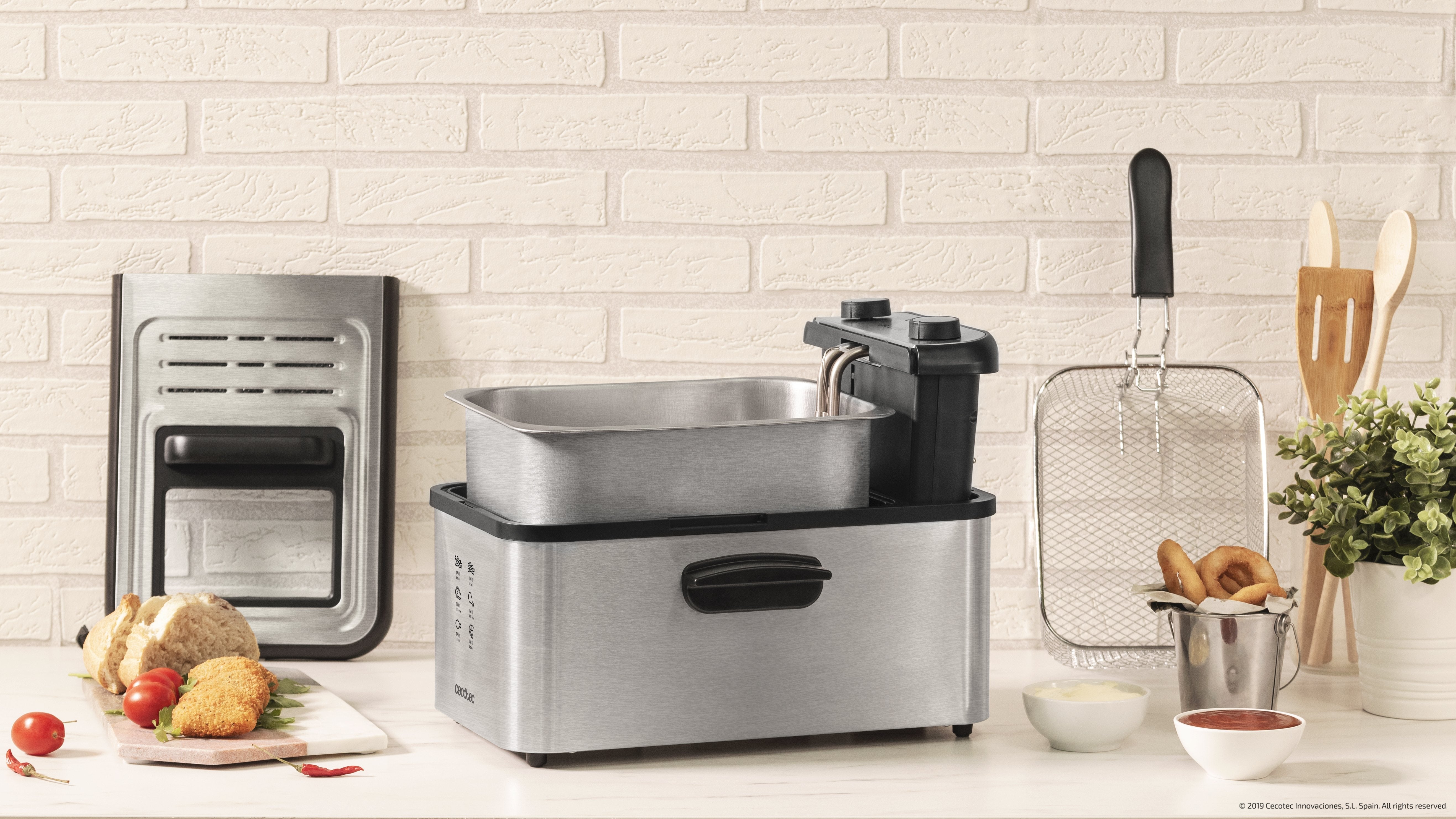 Freidora Cecotec Cleanfry Infinity 3000 Full Inox 2400w Capacidad 3l