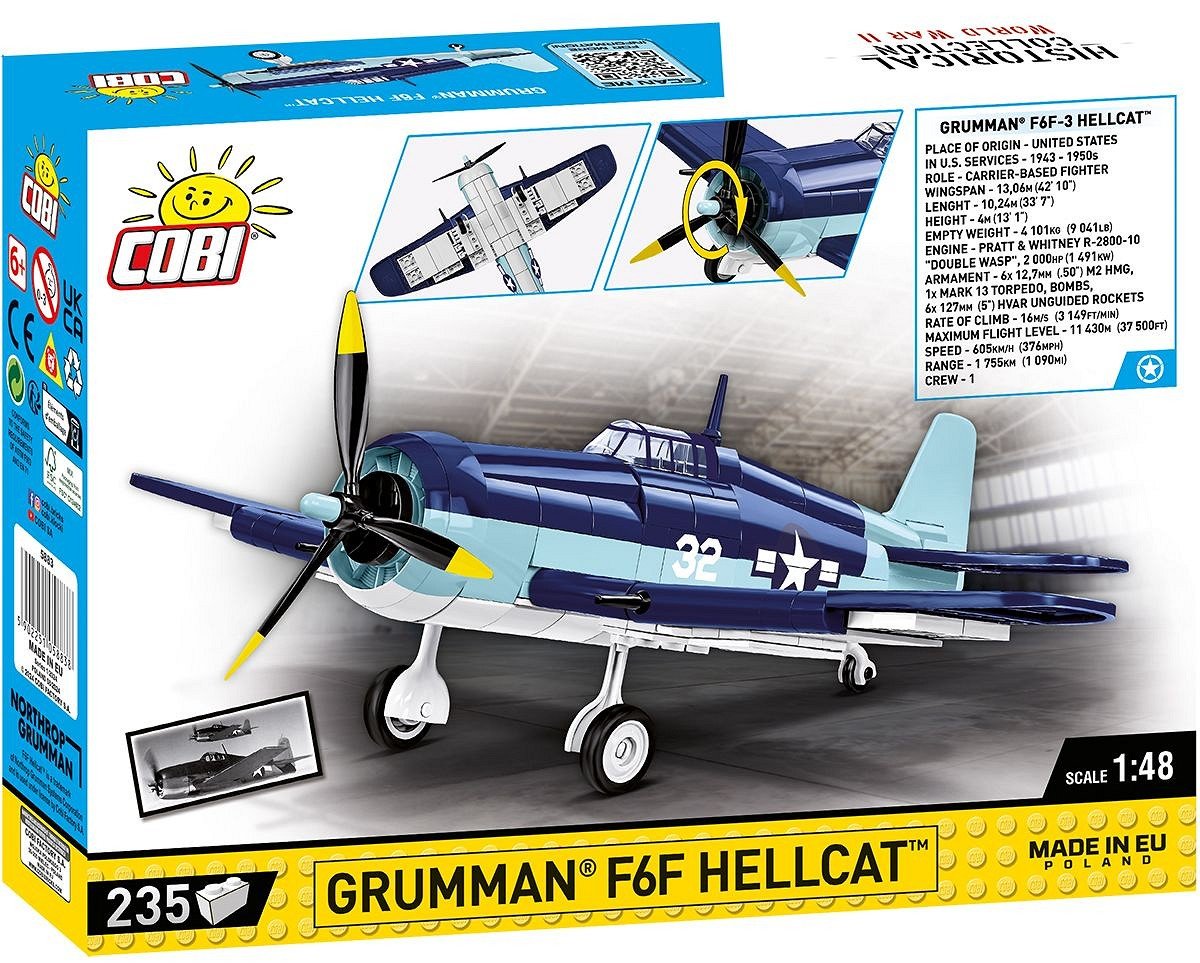 Cobi Blocks Grumman F6f Hellcat 235 Blocks