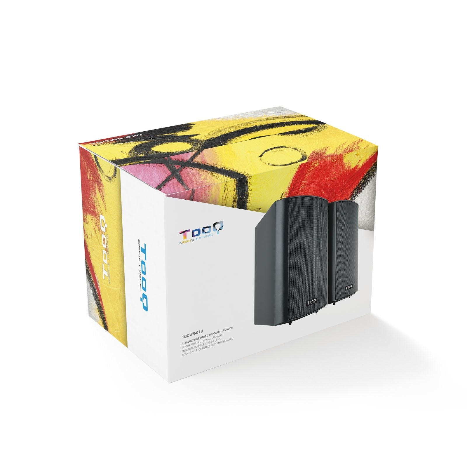 Tooq Altavoces Autoamplificados De Pared - 2x30w - Negro