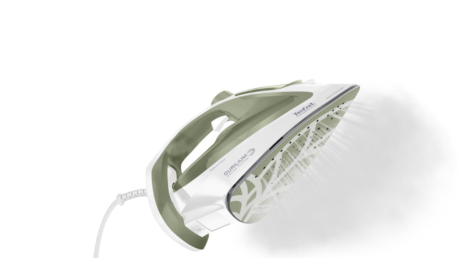 EAN 3121040087848 - Tefal Easygliss Eco FV5781 Plancha vapor-seco Suela de Durilium Airglide 2800 W Blanco, Verde imagen 6
