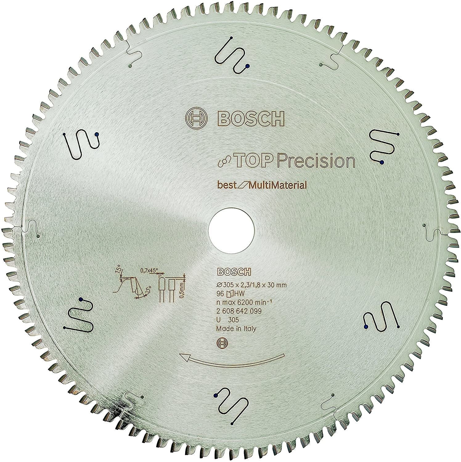 EAN 3165140574396 - Bosch 2608642099 hoja de sierra circular 30,5 cm 1 pieza(s) imagen 1