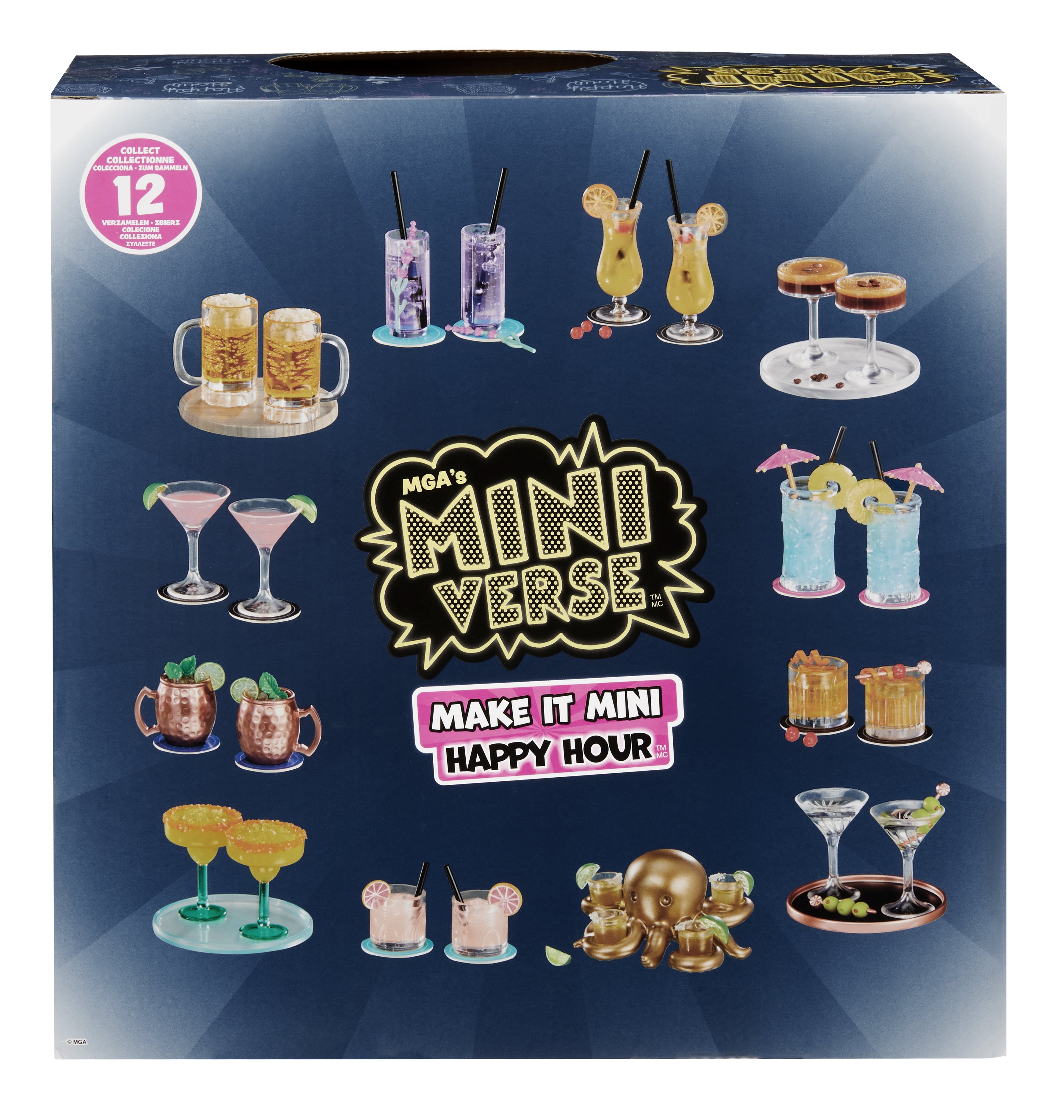Mga Entertainment Mga'S Miniverso Make It Mini Happy Hour Mini Collectibles, Artesan Artículos Ordenados 513841-Euc