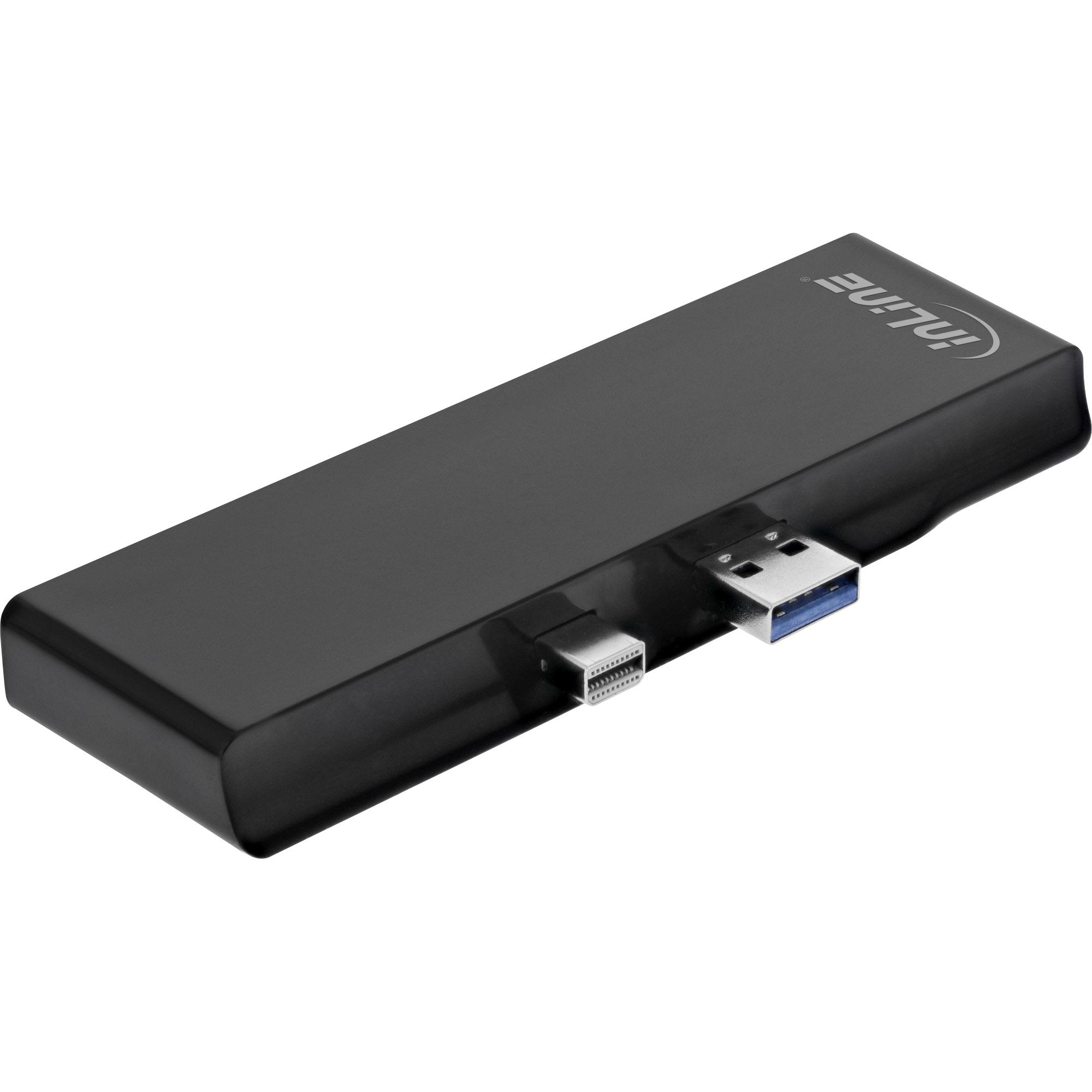 Inline Multihub, Surface Pro 4/5/6, 3 Puertos Usb 3.2 Tipo A Hembra, Hdmi 4k, Lector De Tarjetas, Negro