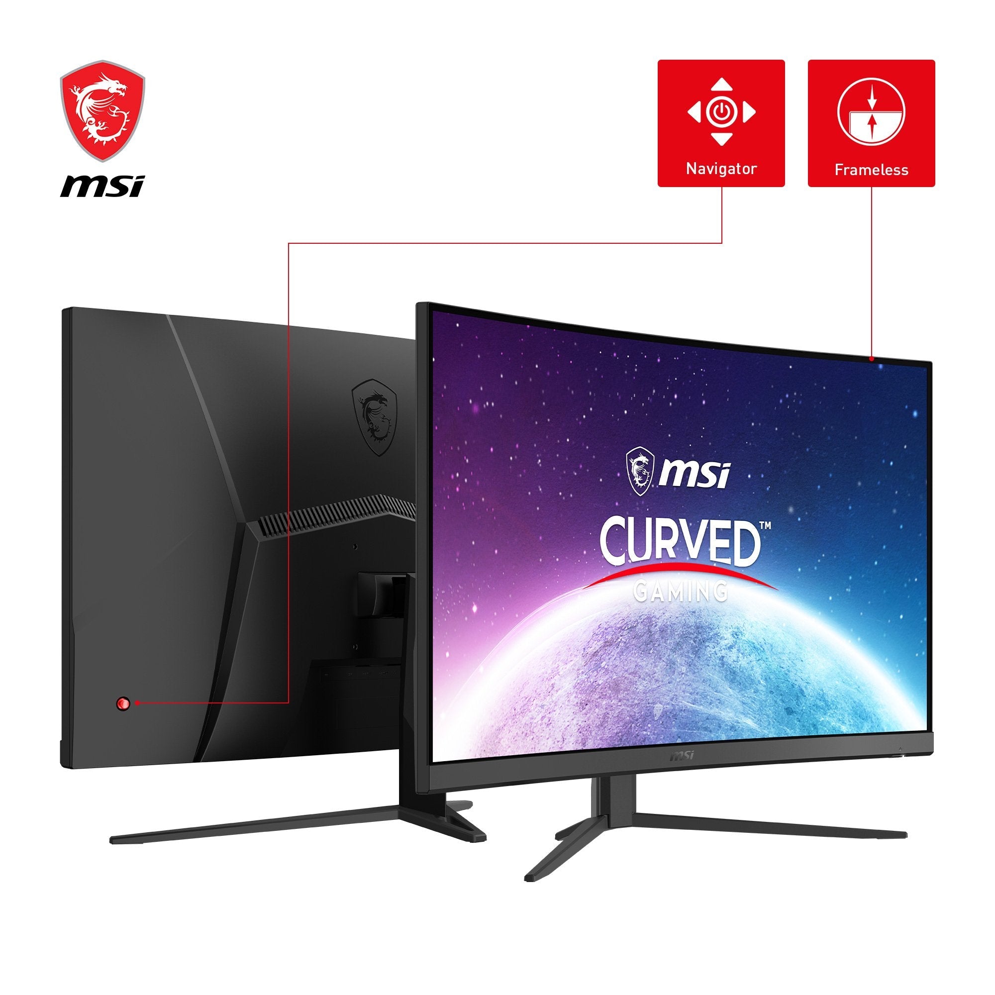 Monitor Gaming Msi Optix G32c4xde, 32" Negro, Fhd, Va, Hdmi, Displayport, Panel 250hz