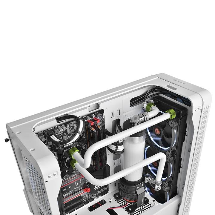 Tubo Thermaltake Pacific C-Pro G1/4 Petg 16 Mm Od Compresión - Verde, Conexión Verde Cl-W212-Cu00gr-A