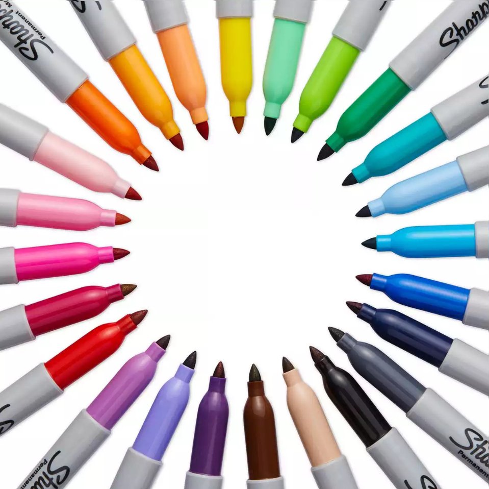 Sharpie Marcador Permanente Fine 0,9mm Azul Punta Redonda