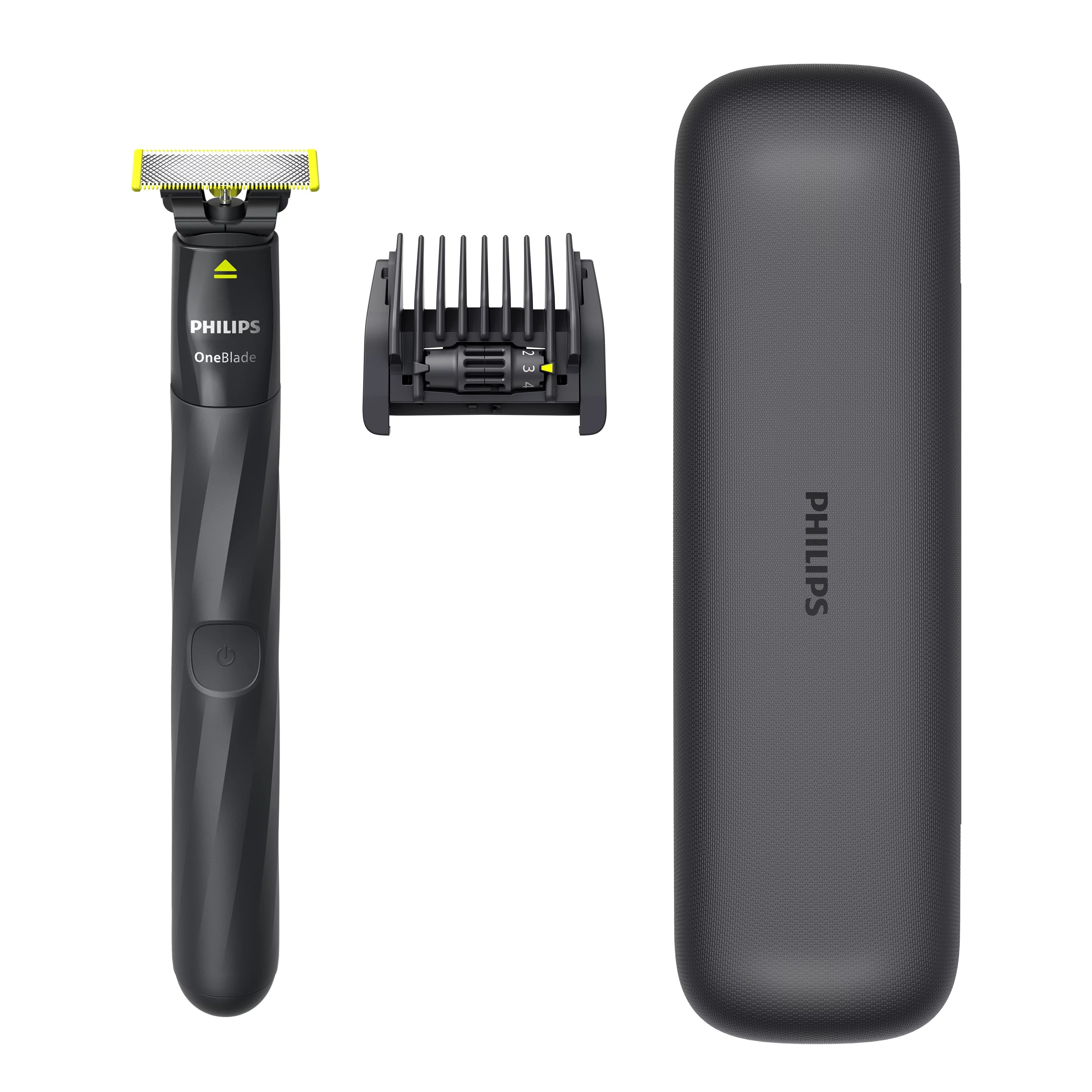 EAN 8720689034470 - Philips Norelco OneBlade QP1424/65 afeitadora Máquina de afeitar de láminas Carbón vegetal imagen 1