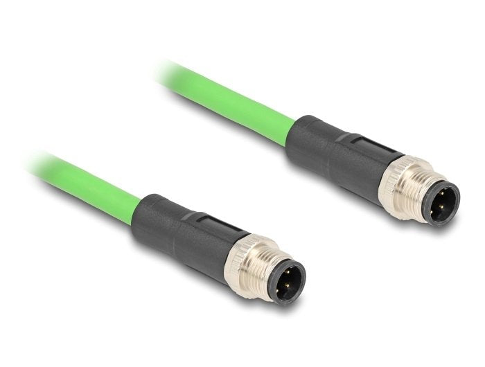 Delock 80416 Cable M12 Codificado D 4 Pin Macho A Macho Pur (Tpu) 1 M