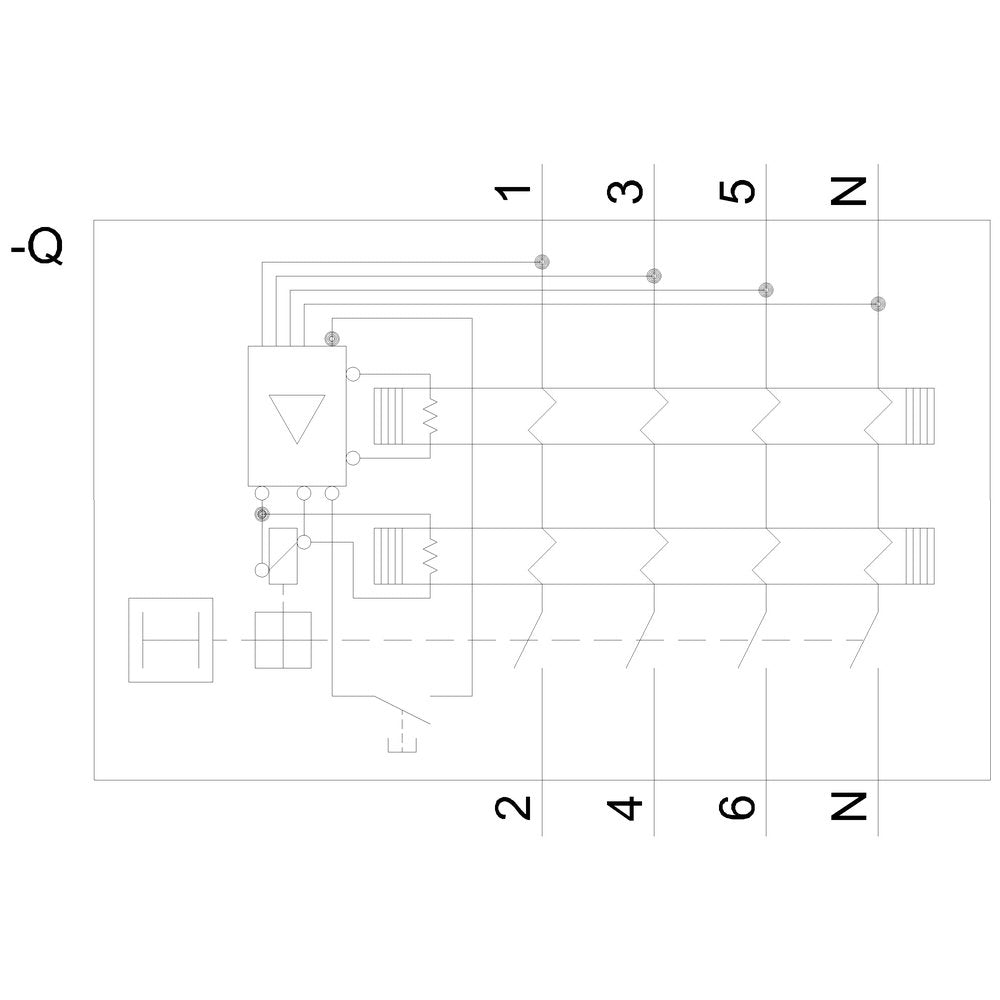 Siemens 5sv33444 Fi-Schalter 5sv3344-4 Typ B 40a 3+N-Polig 30ma 400v 4te