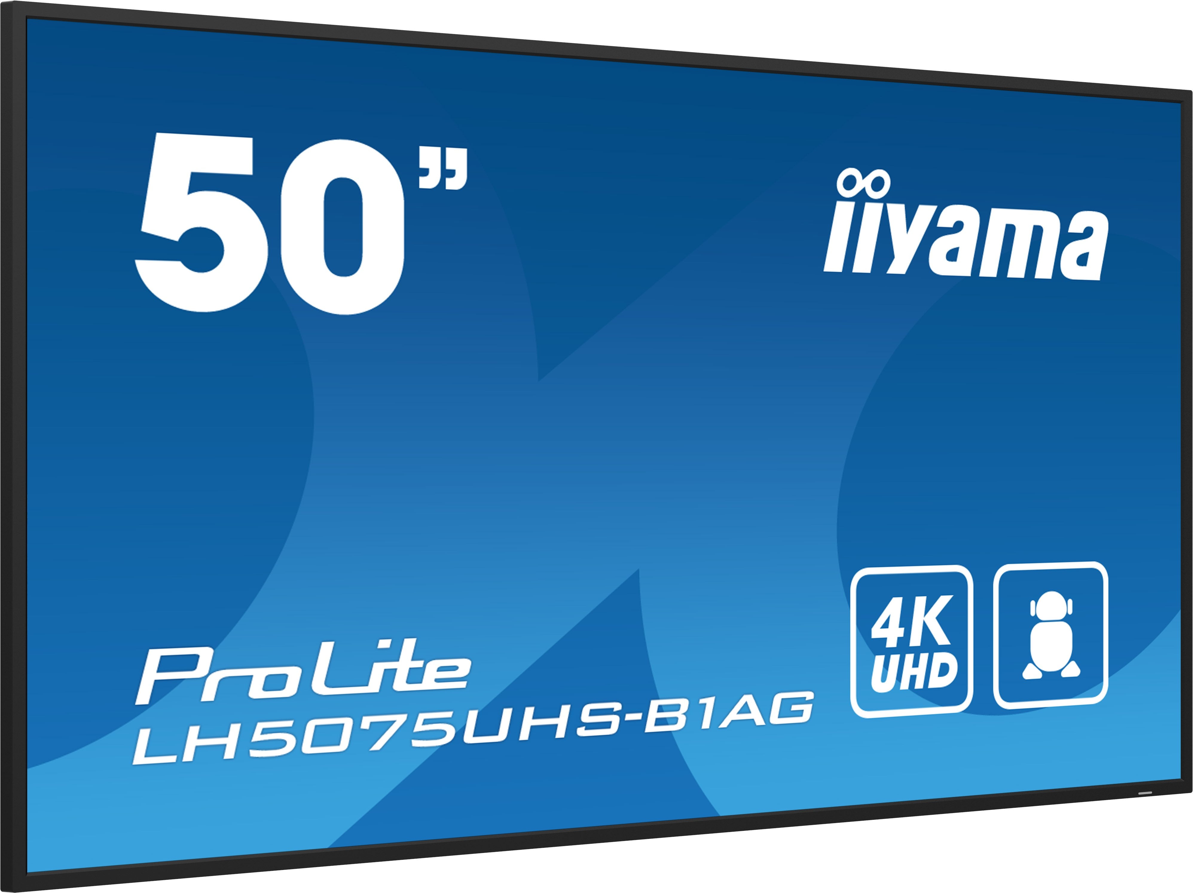 EAN 4948570123452 - iiyama LH5075UHS-B1AG pantalla de señalización Pantalla plana para señalización digital 125,7 cm (49.5") imagen 4