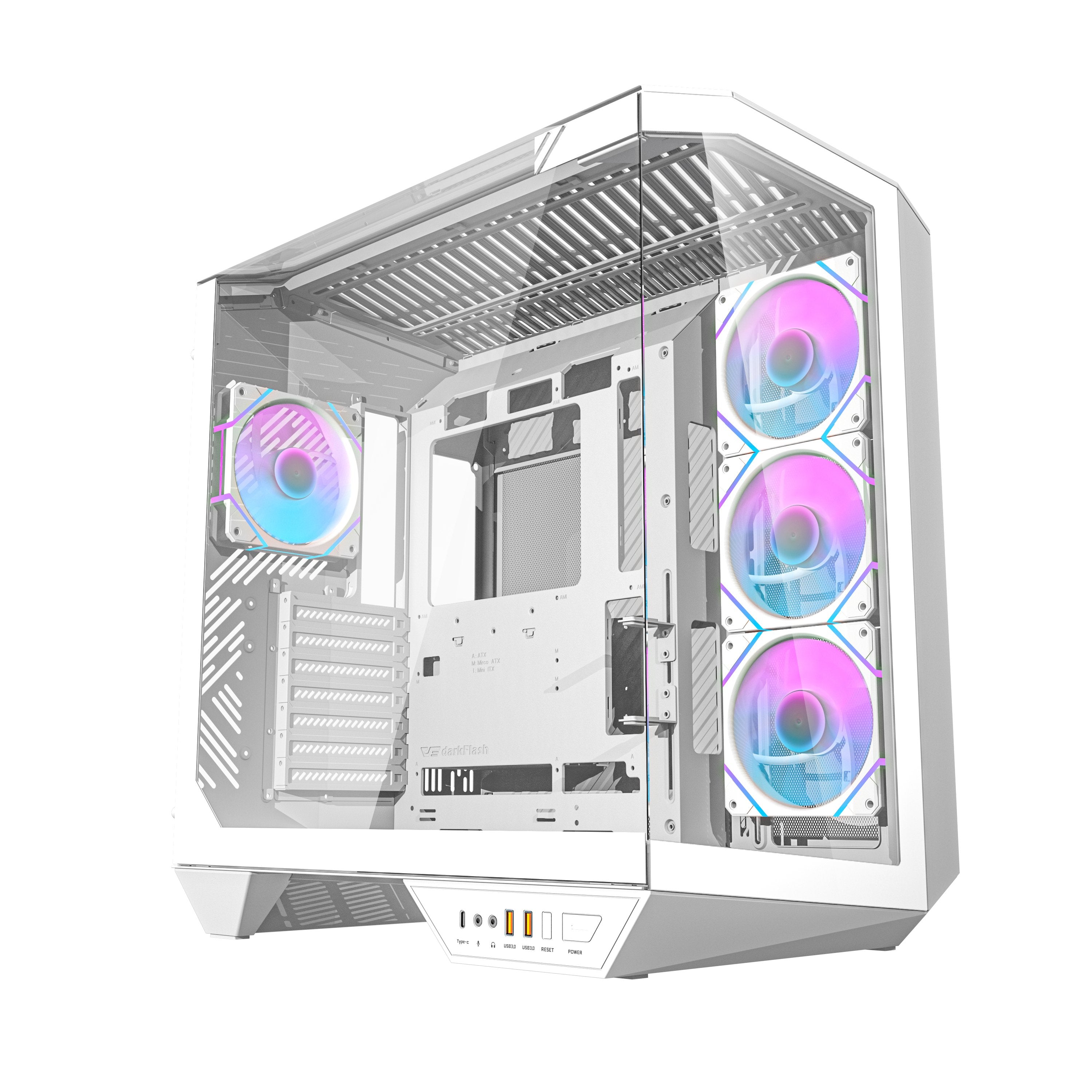 Torre Darkflash Dy470 Blanca Atx