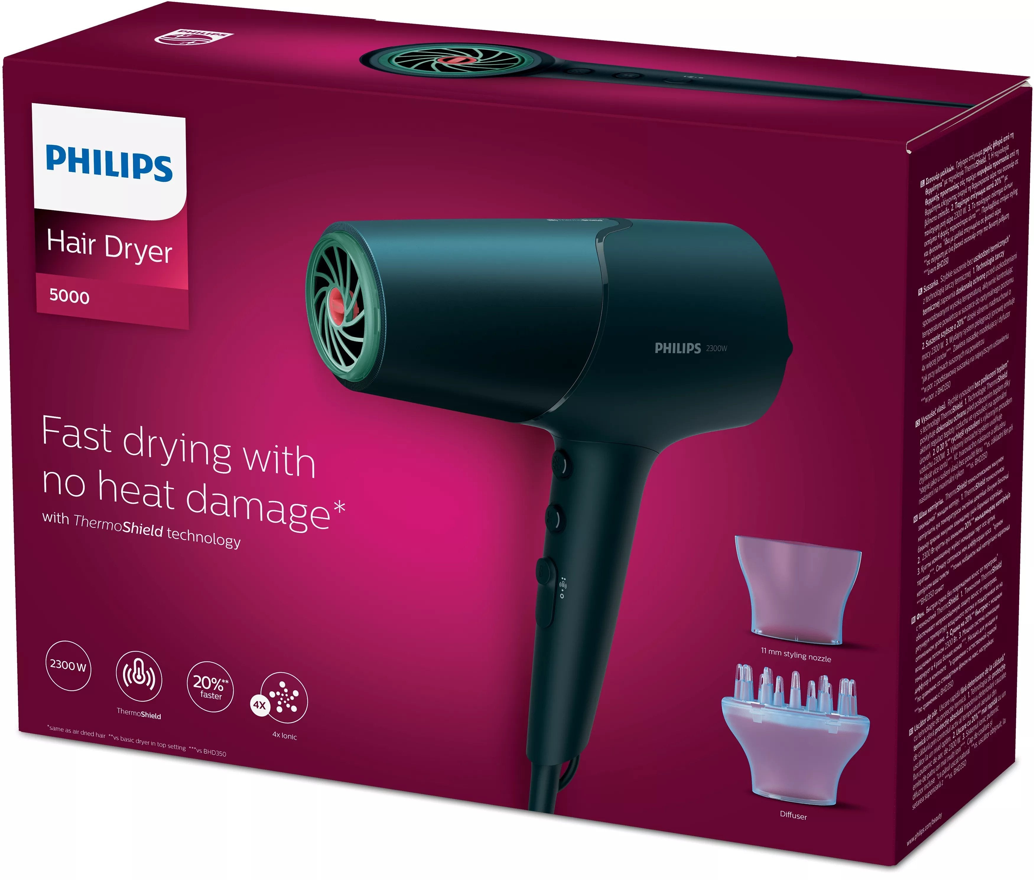 EAN 8710103977186 - Philips 5000 series BHD512/00 secador 2300 W Marina imagen 3