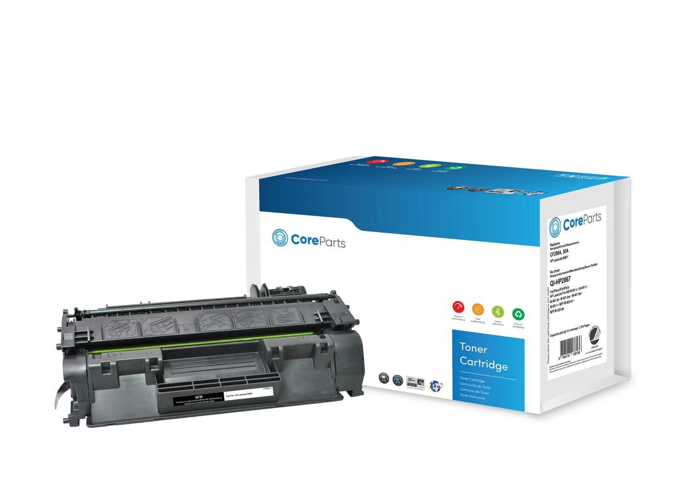 EAN 5704174138136 - CoreParts QI-HP2067 cartucho de tóner 1 pieza(s) Compatible Negro imagen 1