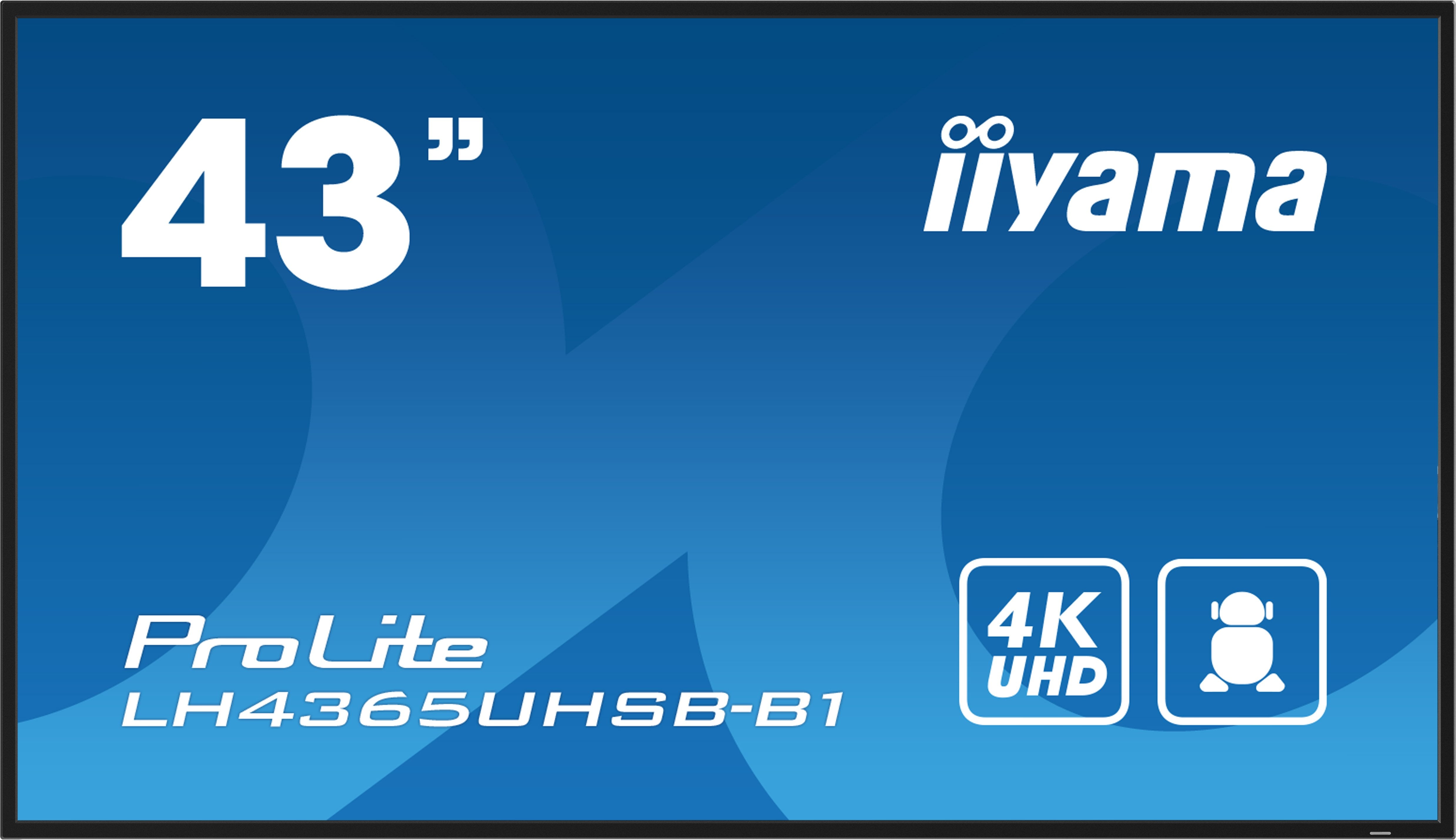 Iiyama Prolite Lh4365uhsb-B1 109 Cm (43") Klasse (108 Cm (42.5") Sichtbar) Lcd-Display Mit Led-Hintergrundbeleuchtung -
