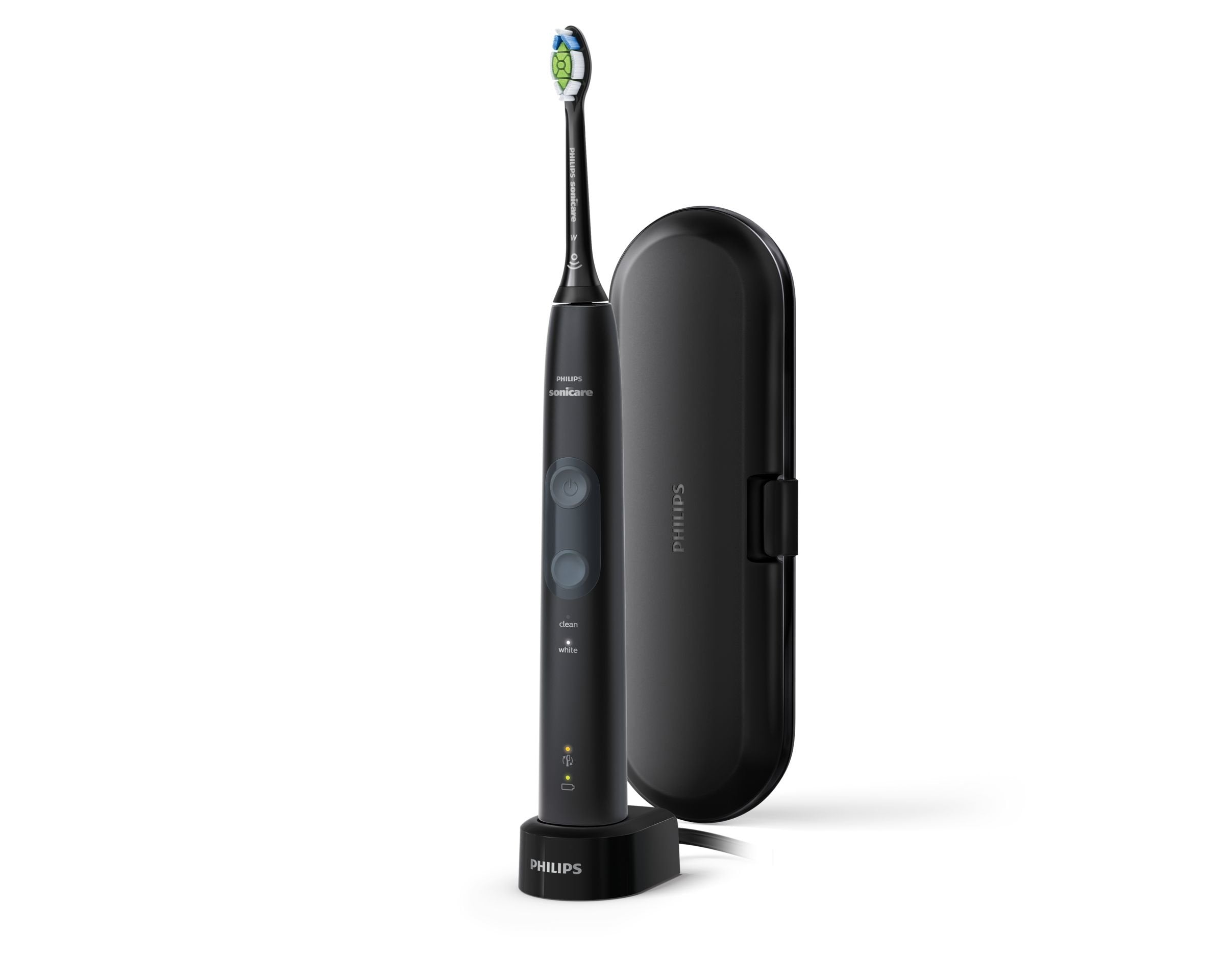 EAN 8710103863281 - Philips 4500 series HX6830/53 cepillo eléctrico para dientes Adulto Cepillo dental sónico Negro, Gris imagen 1