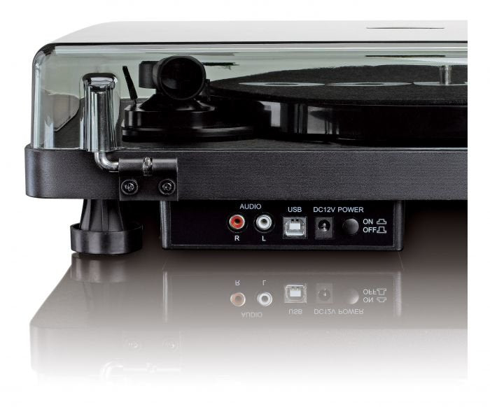 Tocadiscos Lenco L-30 Black De Tracción Por Correa Negro