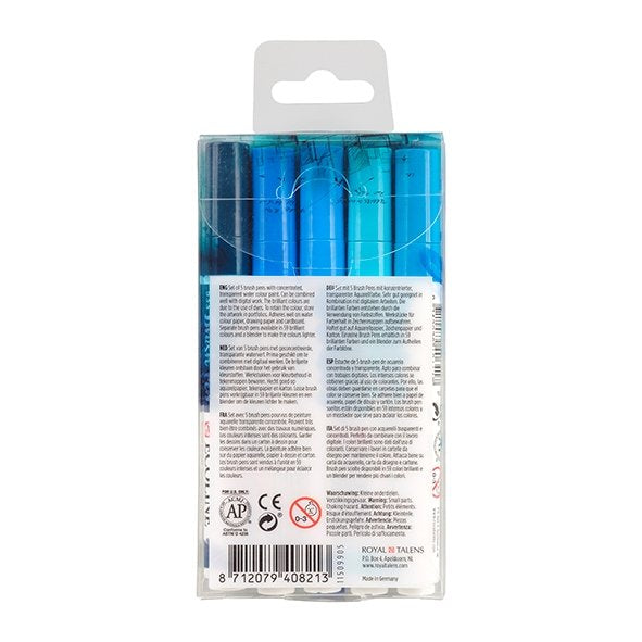 EAN 8712079408213 - Talens 11509905 marcador 5 pieza(s) Azul imagen 4