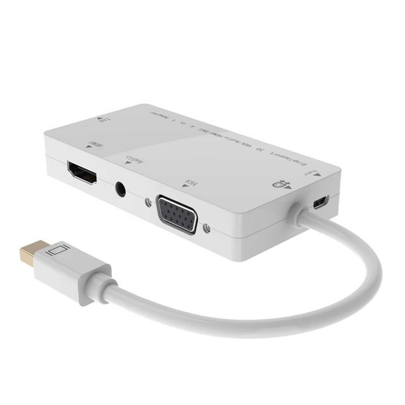 Microconnect Mdpdvihdmivgaaa Base Para Portátil Y Replicador De Puertos Blanco