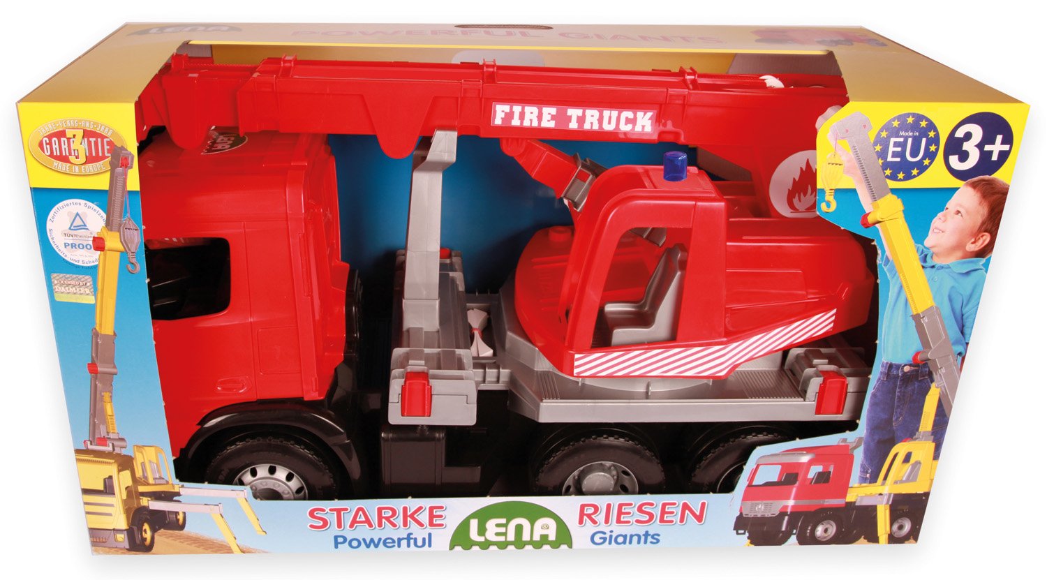 EAN 4006942831302 - Lena GIGA TRUCKS Fire Crane truck Arocs imagen 1