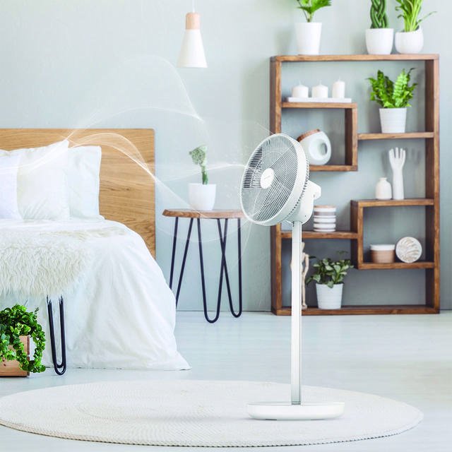 Ventilador De Pie Cecotec Energysilence 2600 Sunflower Portable 22w 16 Aspas 12 Velocidades