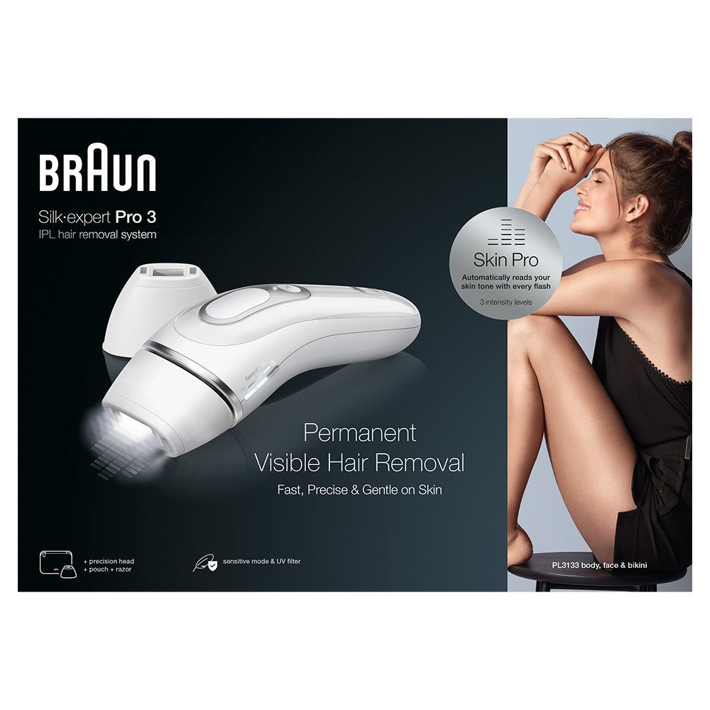 EAN 4210201411901 - Braun Silk-expert Pro Silk expert Pro 3 PL3133 Luz pulsada intensa (IPL) Plata, Blanco imagen 7