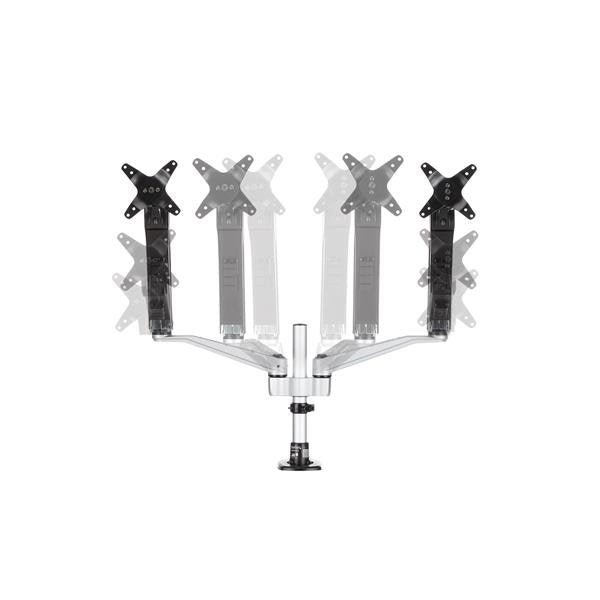 EAN 0065030863759 - StarTech.com ARMDUAL30 soporte para monitor 76,2 cm (30") Escritorio Negro, Plata imagen 3