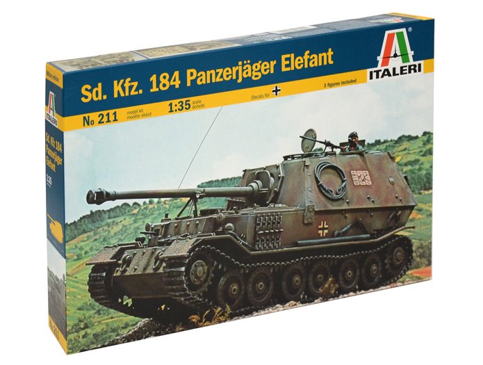 EAN 8001283802116 - Italeri SD.KFZ.184 PANZERJAGER ELEFANT Tank model Kit de montaje 1:35 imagen 1