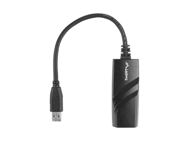 Lanberg Nc-1000-01 Adaptador De Cable Usb-A Rj-45 Negro