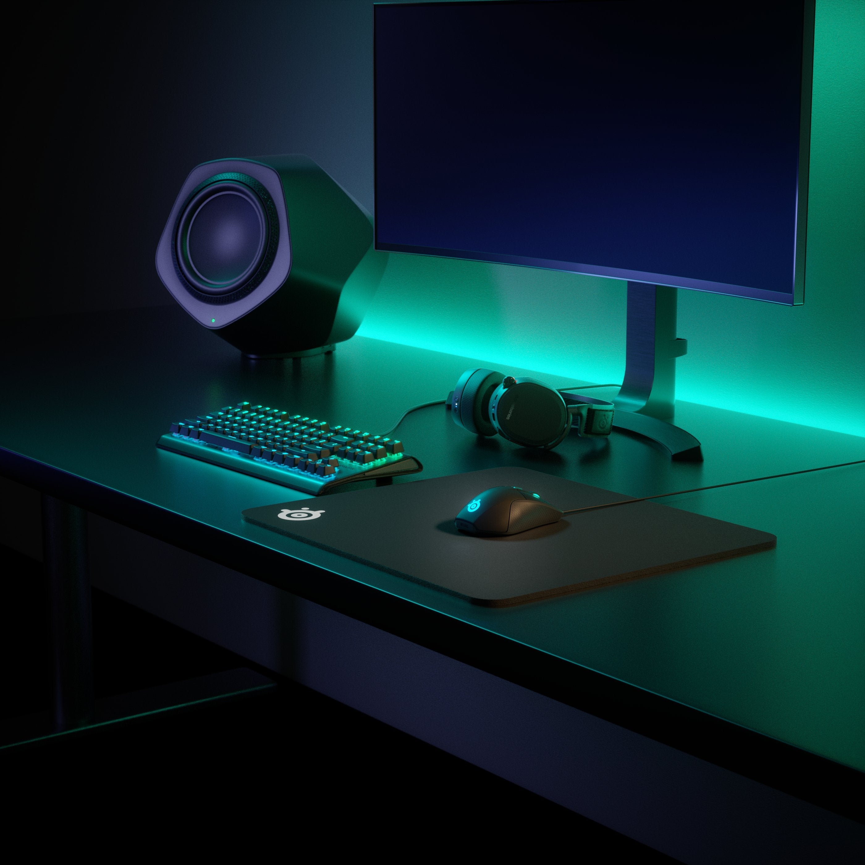 Alfombrilla Steelseries Qck Heavy Tela Steelseries Qck Heavy, Negro