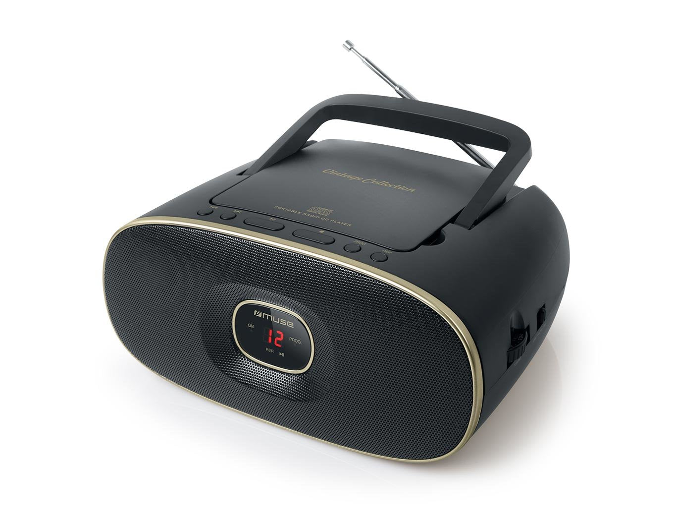 EAN 3700460206383 - Muse MD-202 VT Analógica FM, MW Negro, Oro imagen 3