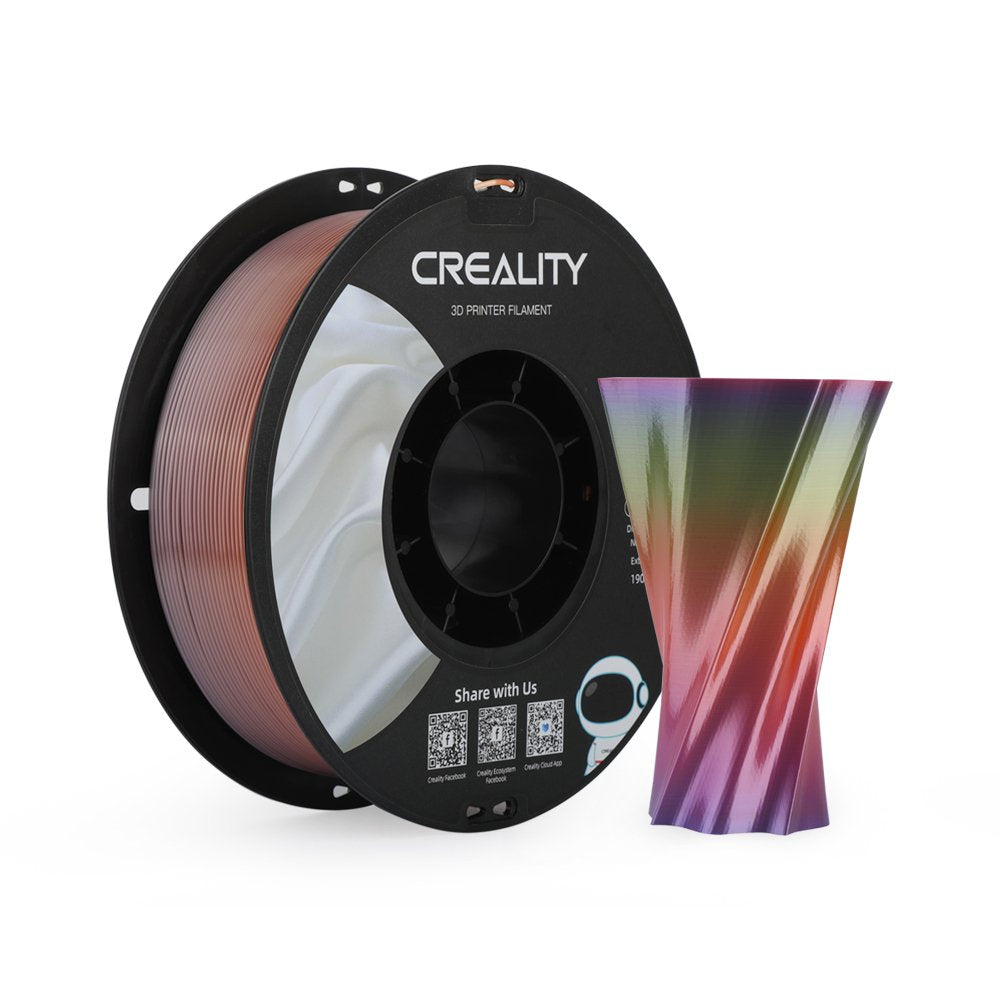 Cartucho 3d Creality Cr-Silk Pla Filament Rainbow 1 Kg, 1,75 Mm, En Rollo 3301120003