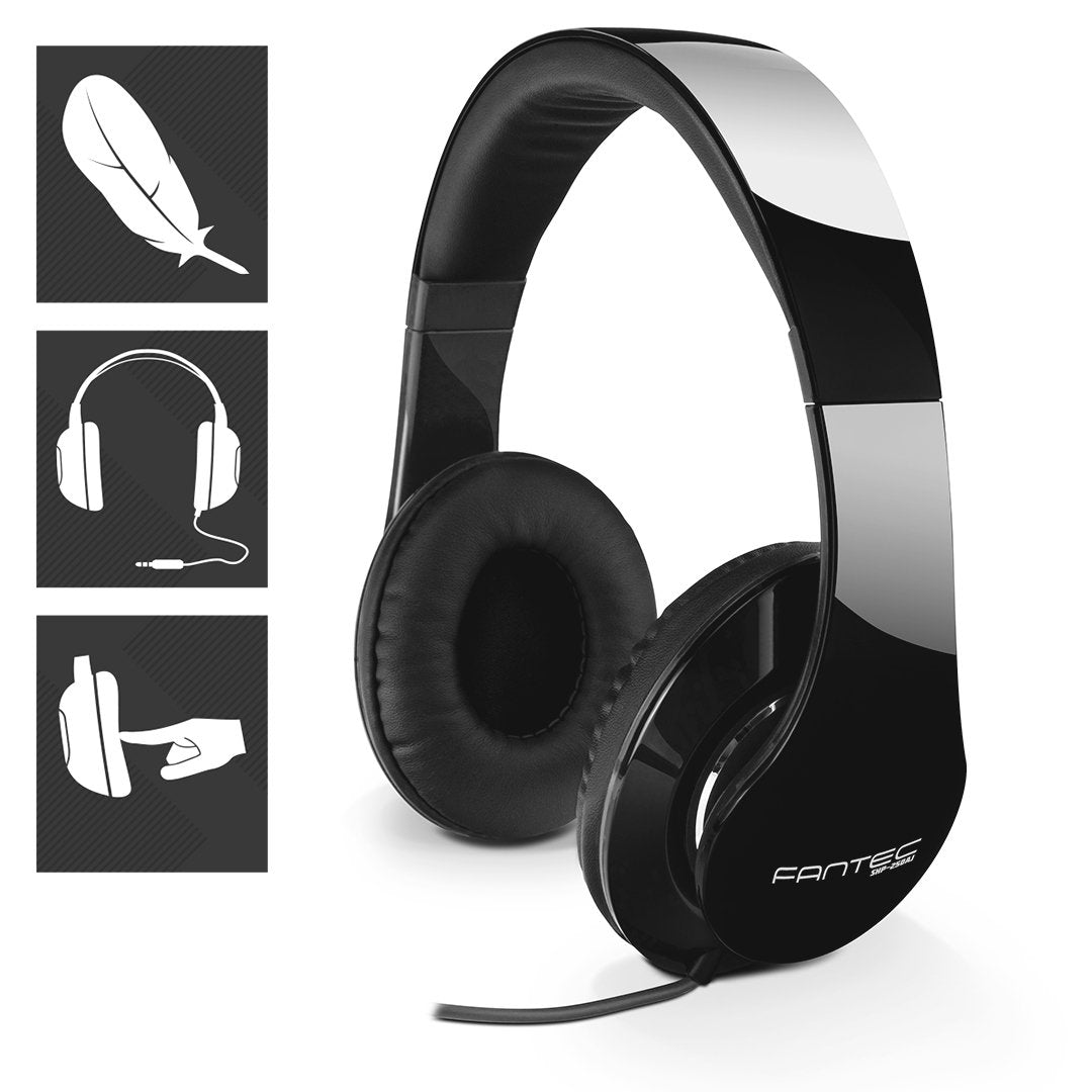 Fantec Shp-250aj-Bb, Auriculares, Estéreo, Conector De 3,5 Mm, Negro