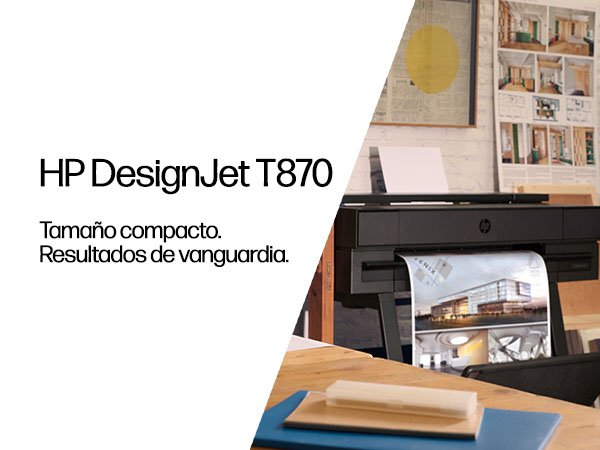 EAN 0199251089343 - HP Designjet T870 24-in Printer impresora de gran formato Wifi Inyección de tinta térmica Color 2400 x 12 imagen 2