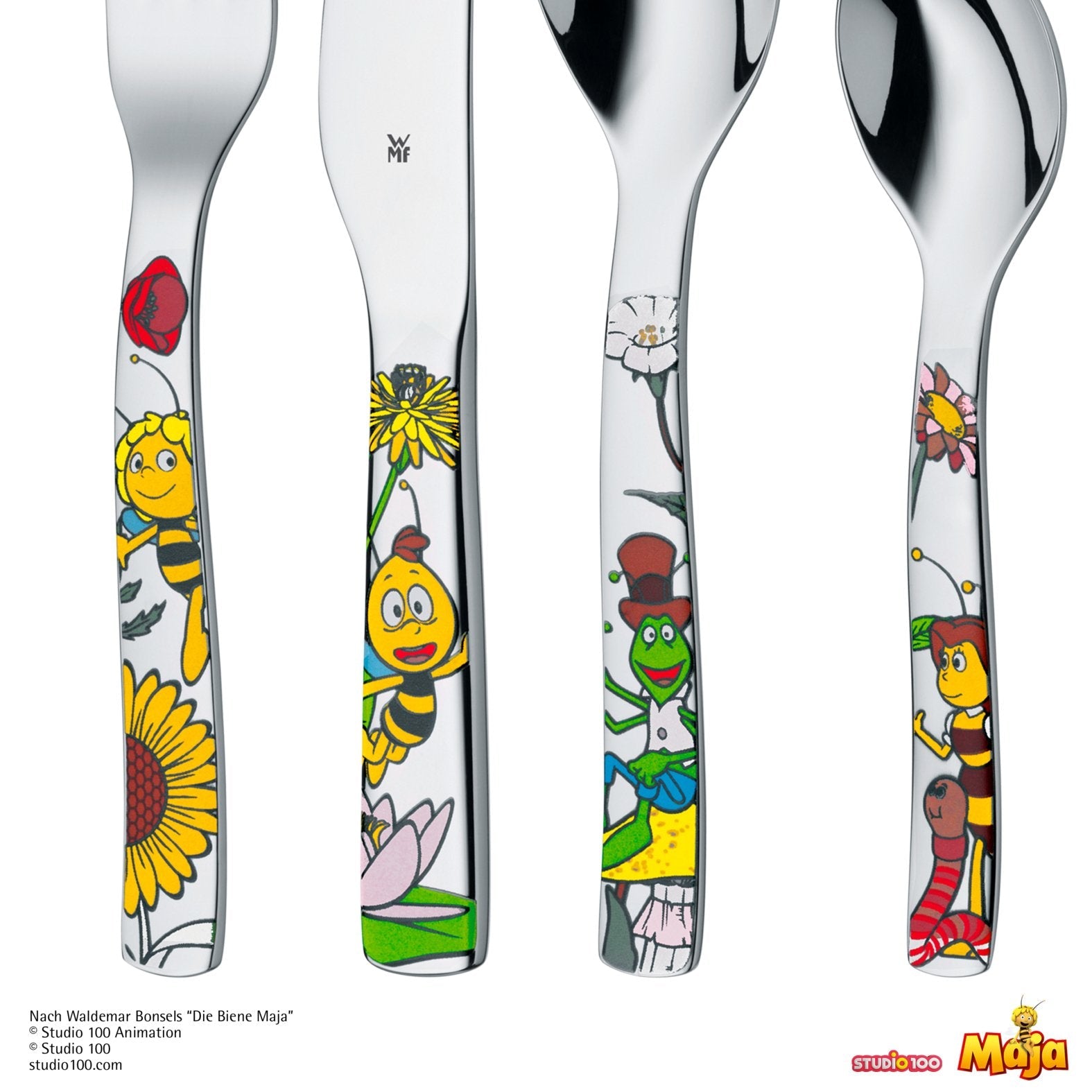 Wmf 1294406040 Biene Maja Kinderbesteck Set 4-Teilig