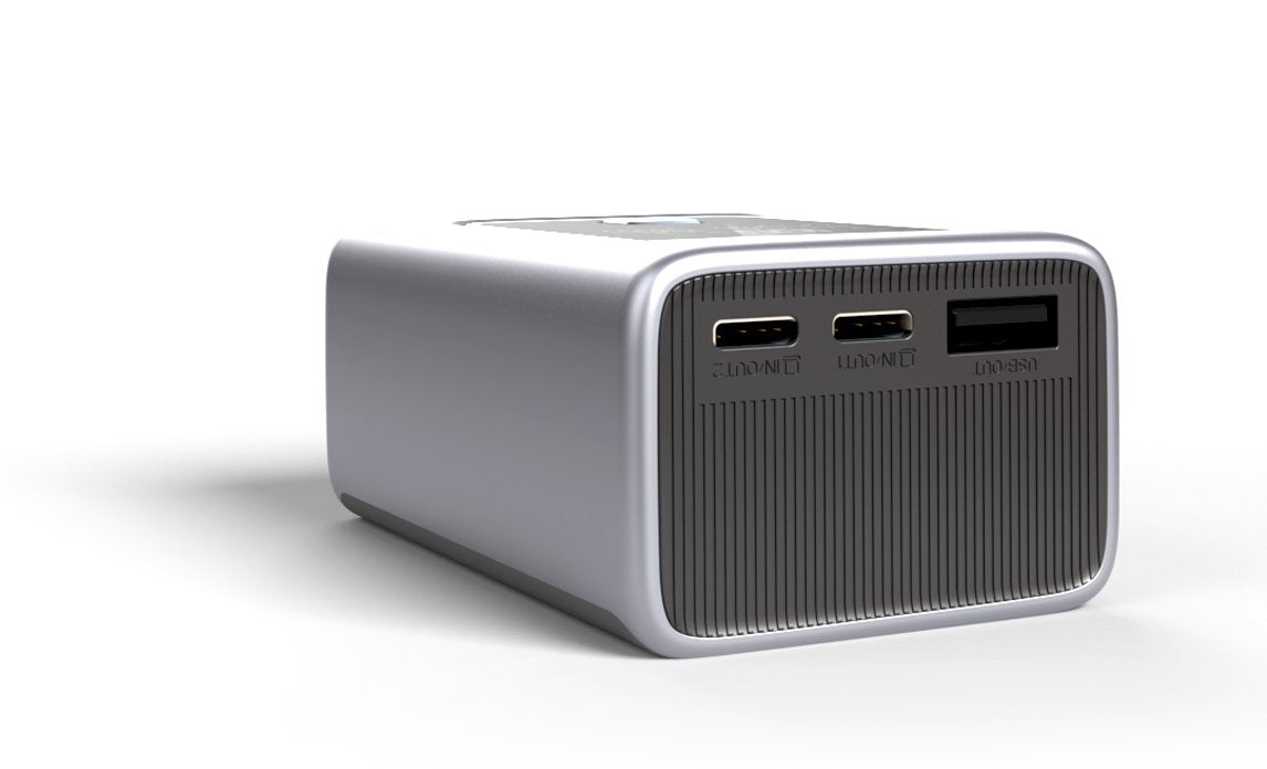 Patona Platinum Powerbank Luxury One Pd35  10000mah  Pd 35w  Usb-C + Usb-A Plateado, Negro