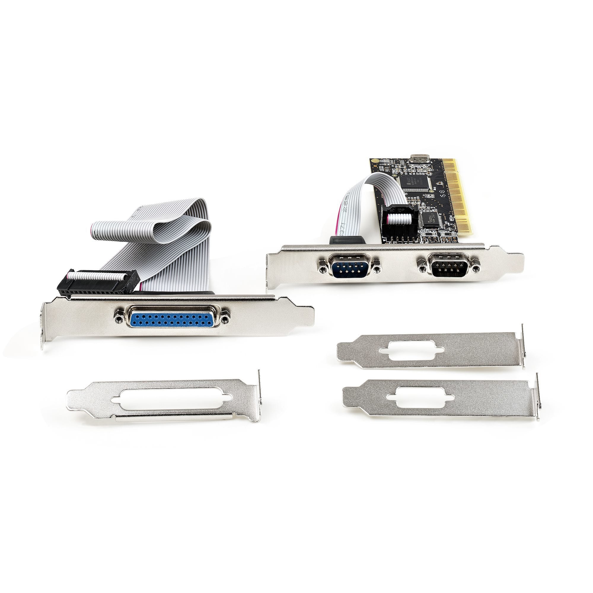 Startech.Com Tarjeta Pci Con 2 Puertos Serie Rs232 Db9 Y 1 Paralelo Db25 Lpt