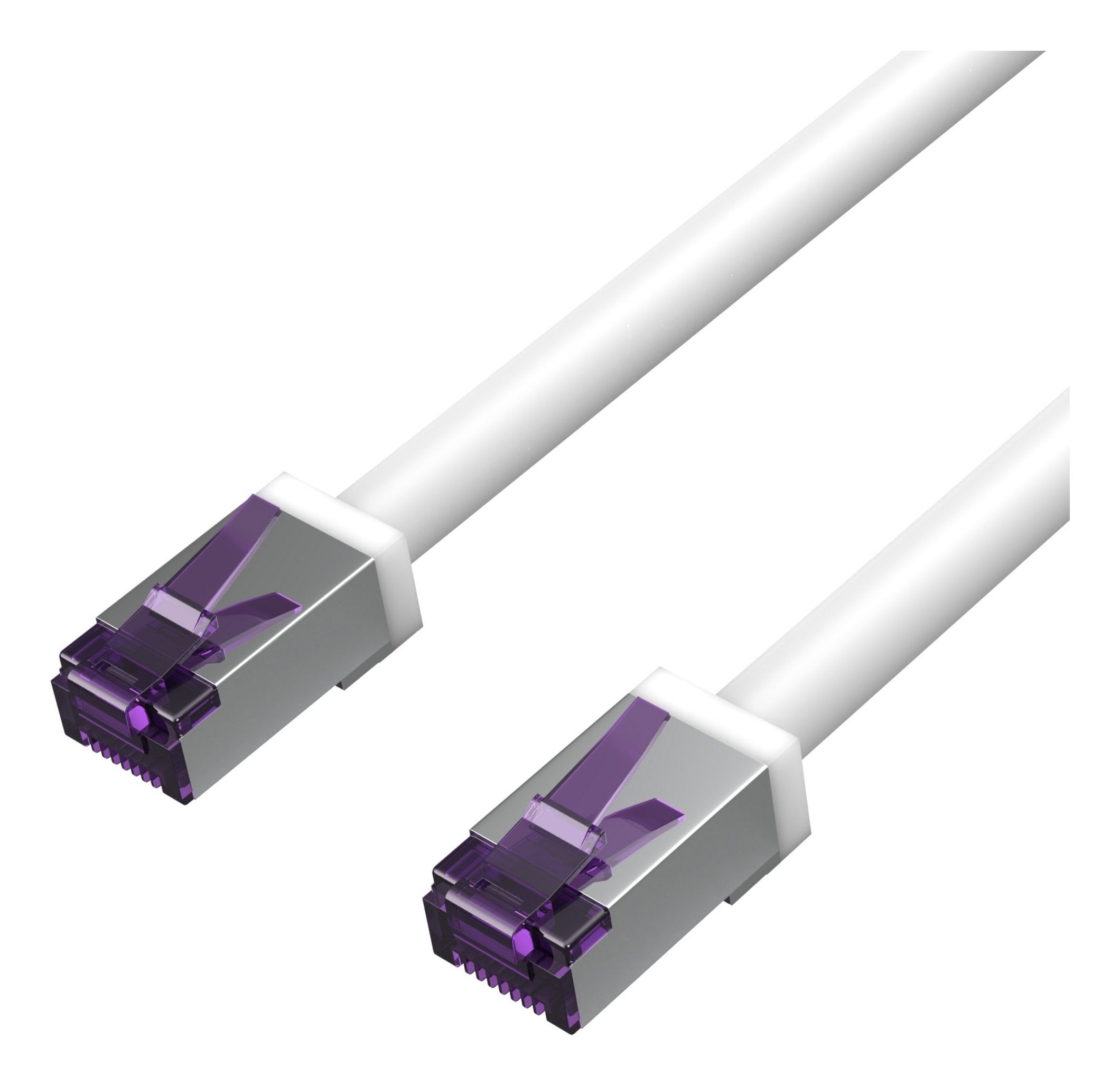 Cable Shiverpeaks De Red Cat 6a S Ftp Flex. 500mhz 0,25m Blanco
