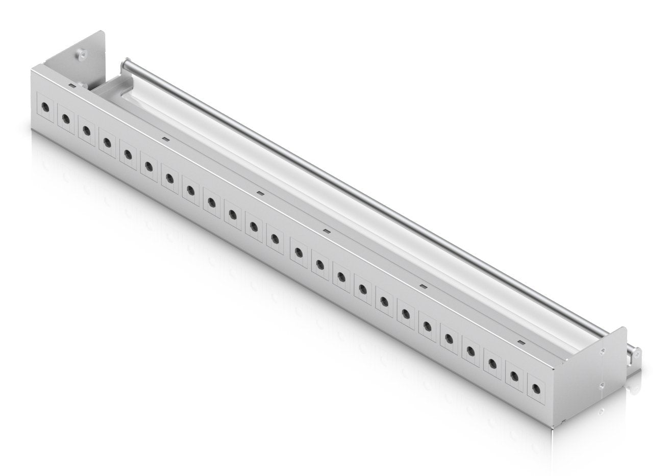 Inserto Ciego De Keystone Ubiquiti Con Pasaje, Paquete De 12, Gris Cubierta, Para Un Panel De Parche Keystone En Blanco De 24 Puertos Uacc-Keystone-Blank-Insert-Th