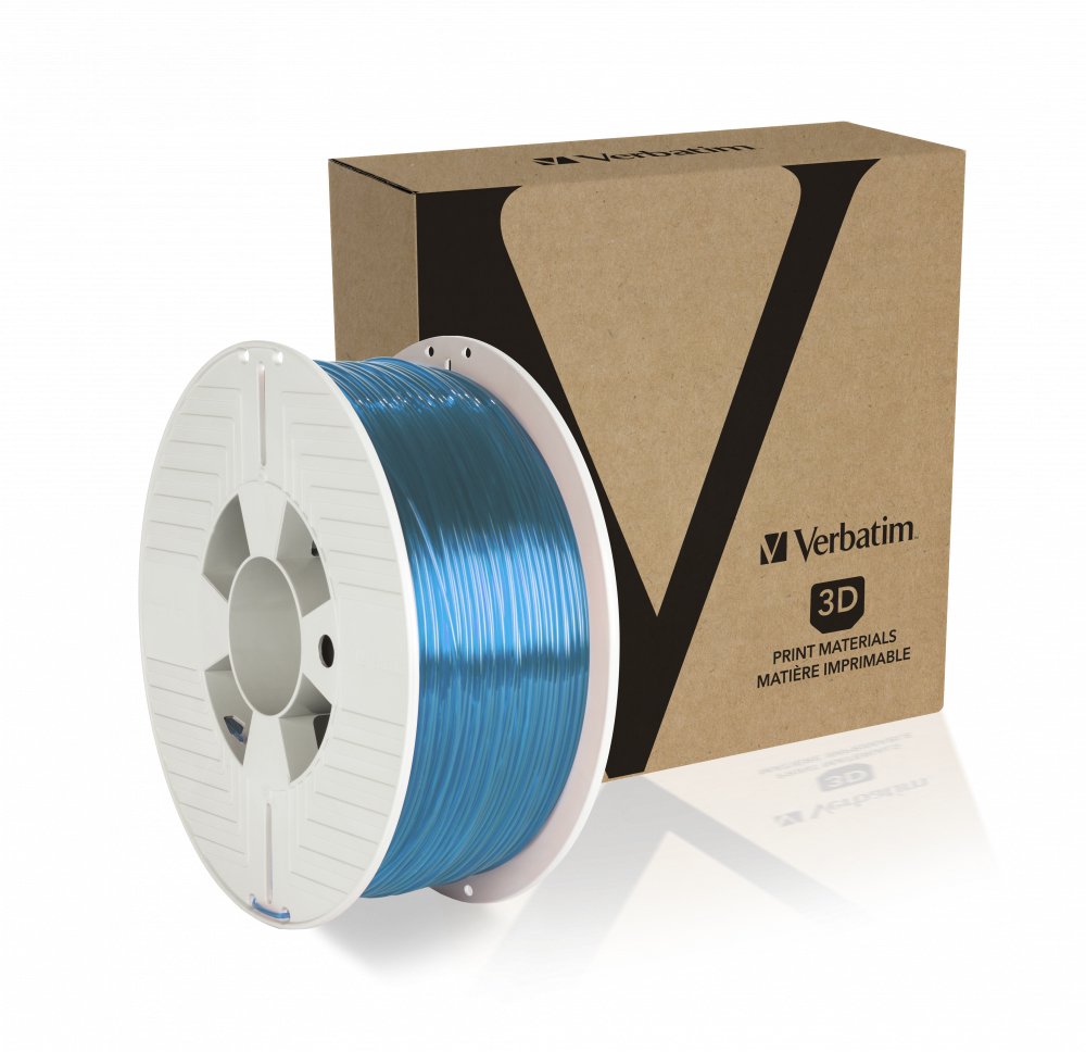 3d Printer Filament Pet-G 1.75mm 1kg Blue Transparent
